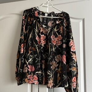 H&M popover blouse